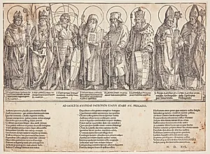 De østrigske skytshelgener by Albrecht Dürer