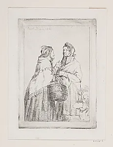 De sladrende koner by Carl Bloch