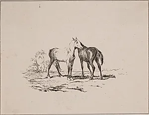 De to heste by Adolph Kittendorff
