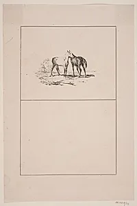 De to heste by Adolph Kittendorff