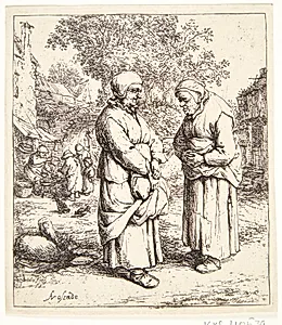 De to sladretanter by Adriaen van Ostade