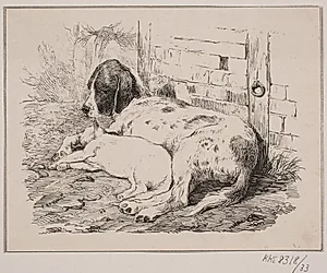 De to venner by Adolph Kittendorff