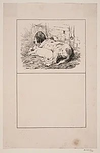 De to venner by Adolph Kittendorff