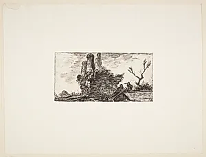 De tre Curiatii-brødres gravmæle i Albano by Giovanni Battista Piranesi