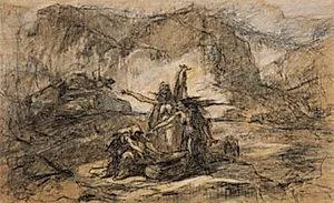 De tre hekse fra Shakespeares Macbeth by Gustave Doré