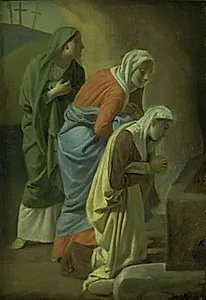 De tre kvinder ved Kristi grav. Skitse by C.W. Eckersberg