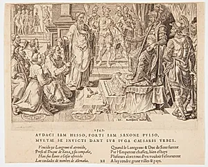 De tyske byers underkastelse by Dirk Volkertsz. Coornhert