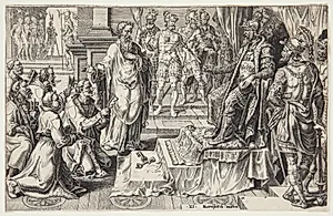 De tyske byers underkastelse by Dirk Volkertsz. Coornhert
