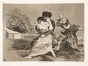De vil ikke (9) by Francisco de Goya