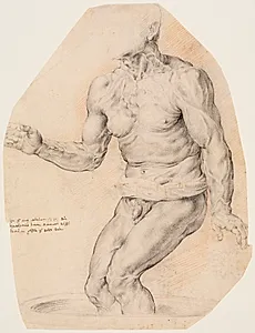 Den antikke skulptur 'Døende Seneca (En fisker)' let venstrevendt by Willem Panneels
