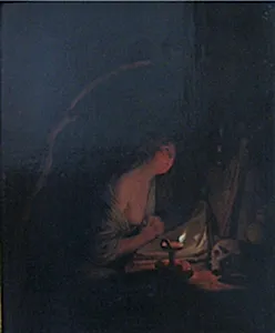Den bodfærdige Magdalene by Godfried Schalcken