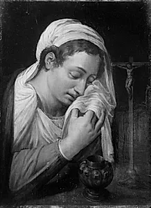 Den bodfærdige Magdalene by Ubekendt