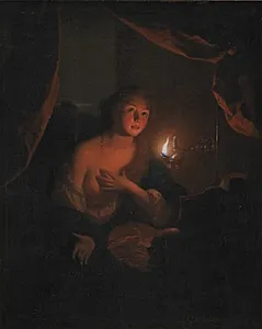 Den bodfærdige Magdalene by Godfried Schalcken