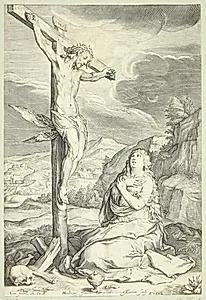 Den bodfærdige Maria Magdalene by Jacob Matham