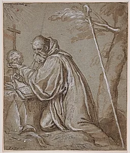 Den bodfærdige Skt. Bernhard by Giovanni Battista Fontana