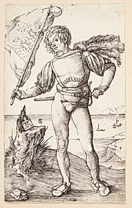 Den burgundiske fanebærer by Albrecht Dürer