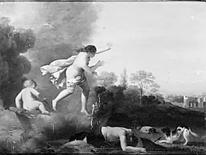Den dræbte Adonis by Cornelis van Poelenburch
