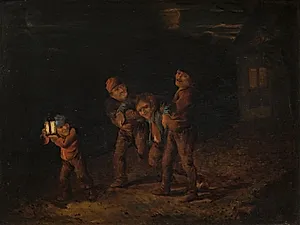 Den drukne føres hjem by Ubekendt