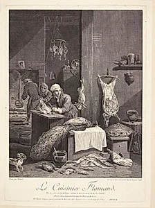 Den flamske kok (Le Cuisinier flamand) by Élisabeth Marlié Lépicié