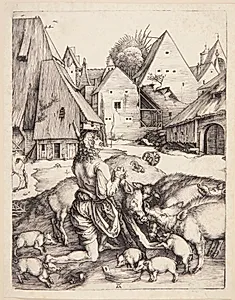 Den fortabte søn by Albrecht Dürer