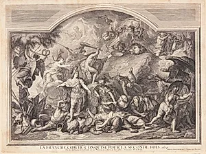 Den franske generobring af Franche-Comté i 1674 (La France Comté conquise pour la seconde fois) by Louise-Magdeleine Horthemels