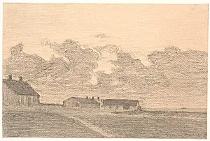 Den gamle gæstgivergård i Ferring by Niels Bjerre