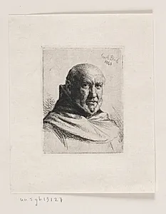 Den gamle munk by Carl Bloch
