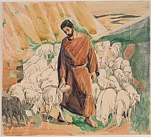 Den gode hyrde by Niels Larsen Stevns