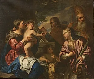 Den hellige Catharinas forlovelse by Peter Thys