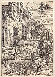 Den hellige familie i Ægypten by Albrecht Dürer