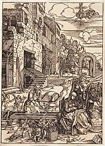 Den hellige familie i Ægypten by Albrecht Dürer