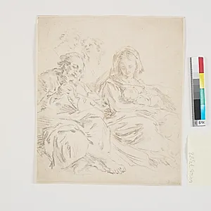 Den hellige familie by Ubekendt