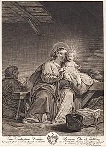 Den hellige familie by J.F. Clemens