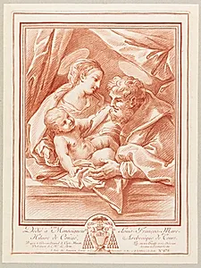 Den hellige familie by Gilles Demarteau