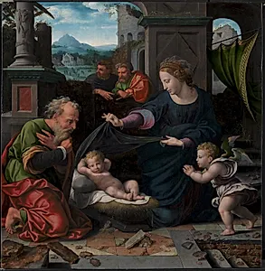 Den hellige Familie by Ubekendt