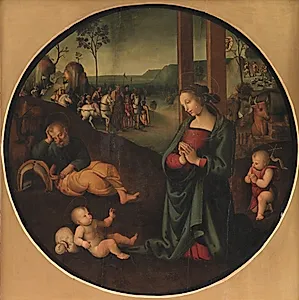 Den hellige familie by Ubekendt