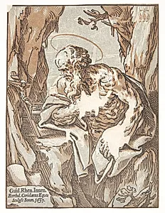 Den hellige Hieronymus by Bartolommeo Coriolano