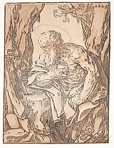 Den hellige Hieronymus by Bartolommeo Coriolano