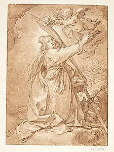 Den hellige Katarina som martyr by Abraham Bloemaert