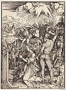 Den hellige Katarinas martyrie by Albrecht Dürer