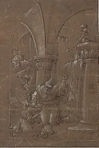 Den Hellige Katherina af Alexandria, der nægter idoltilbedelsen (?)