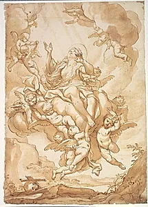 Den hellige Maria Magdalenes opstandelse by Domenico Piola