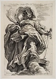 Den helllige Katarina af Alexandria by Peter Paul Rubens