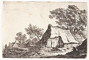 Den lille landsby by Anthonie Waterloo