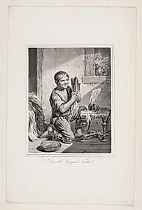Den lille Savoyards Toilette by Ubekendt