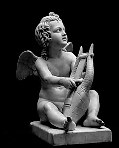 Den lyrespillende Amor by Bertel Thorvaldsen
