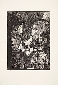 Den rygende ild by Giovanni Battista Piranesi