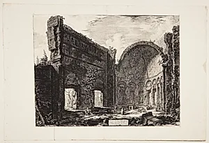 Den såkaldte "Filosoffernes Hal" ved Hadrians Villa by Giovanni Battista Piranesi