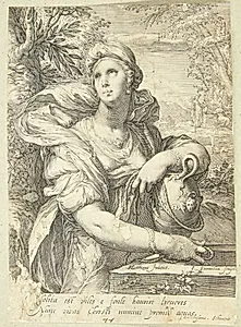 Den samaritanske kvinde ved brønden by Jan Saenredam