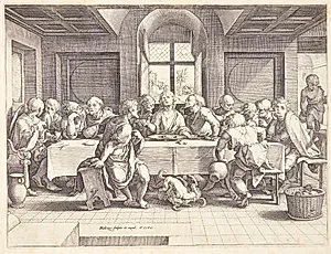 Den sidste nadver by Hendrick Goltzius